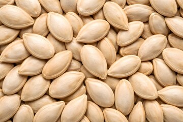 Fototapeta premium Pumpkin seeds close‑up