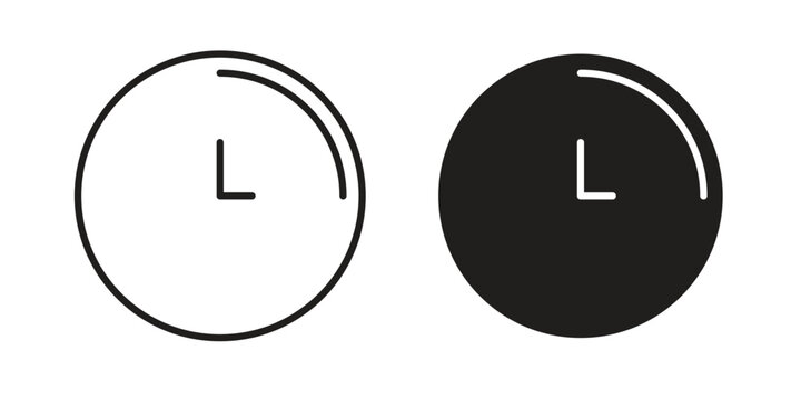 Time quarter past icon