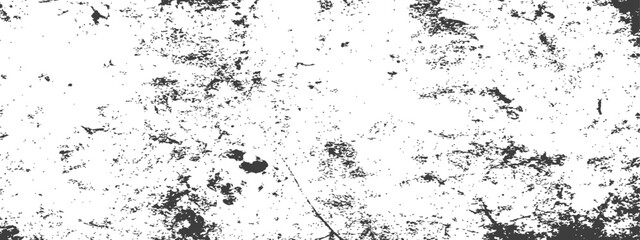 Obraz premium Distressed Black and White Grunge Texture Overlay Vector Background