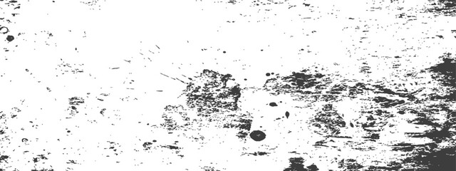 Distressed Grunge Texture Overlay Black and White Rough Surface with Paint Splatter and Scratch Marks © M2L