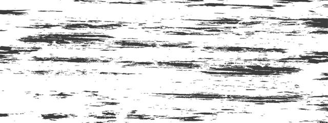Distressed Grunge Horizontal Scratch Texture Background Abstract Rough Ink Brush Strokes Overlay Pattern Grayscale Vector Graphic