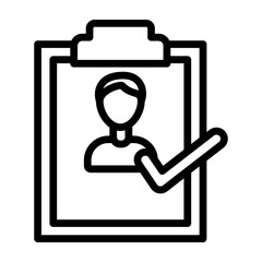 Fototapeta premium Status Approved Vector Line Icon Design