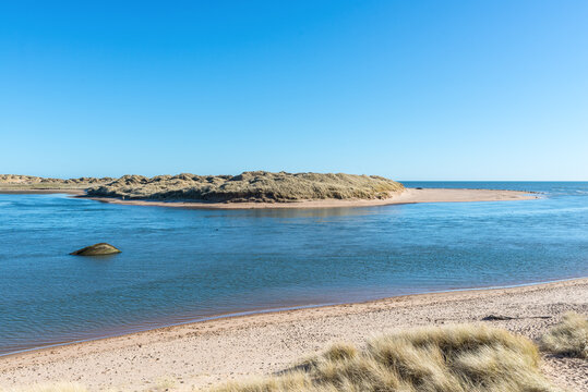 River Ythan Estuary and Newburgh Seal Beach at Newburgh, Aberdeenshire, Scotland, UK
