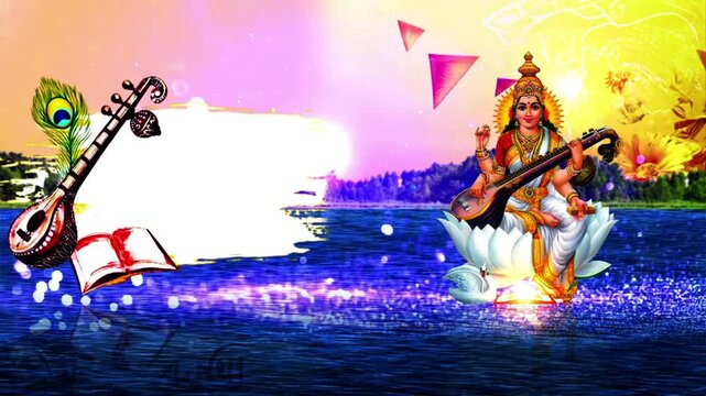 Saraswati Puja Background