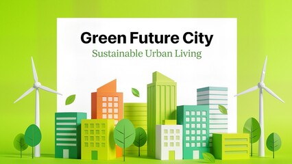 Green Future City Sustainable Urban Living