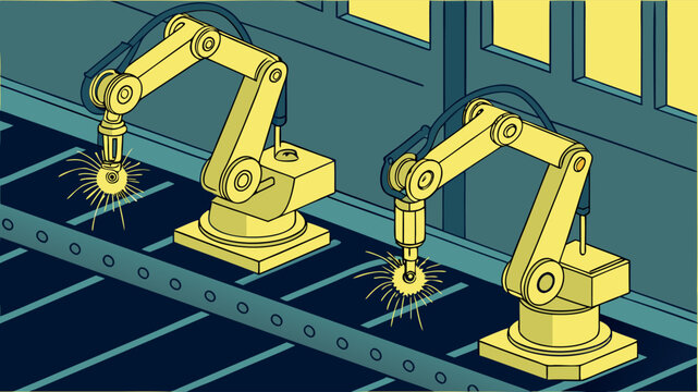 Warehouse with Robotic Automation and Blockchain Logis