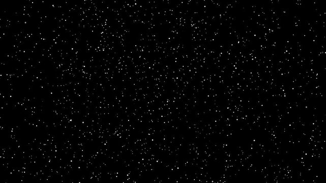 A dense field of tiny white dots resembling stars in a night sky particles space