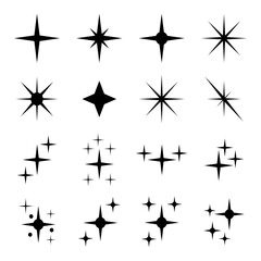 Obraz premium Twinkle and Shine Icons for Creative Graphics.