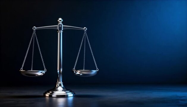 silver balance scale in dark moody space perfect for world consumer rights day