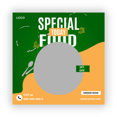 Fresh Food Social Media Post Design


