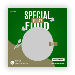 Fresh Food Social Media Post Design


