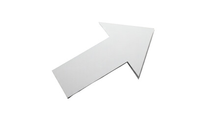 Paper Arrow on Transparent Background