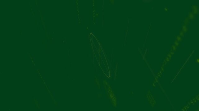 On code check reticle orbiting tilting while ACCESS GRANTED scrolling fading background transparent