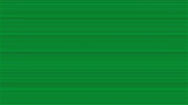 Neon green V-mark appearing frame3, smearing right-edge, fading on transparent bg, showing glitch