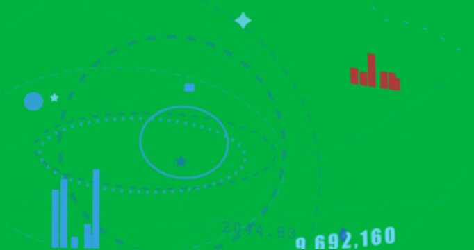 On load finance HUD rotating grid, drawing paths, moving nodes, updating $ on transparent field
