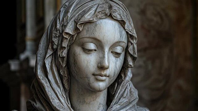 Veiled sculpture: marble figure, lost technology, hidden knowledge, ancient craftsmanship, artisan mystery, civilization secret, masterful artistry, historical enigma, intricate stonework, marvel.
