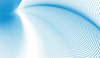 Fototapeta premium Blue gradient halftone background for modern abstract digital design graphic wallpaper and web layout.