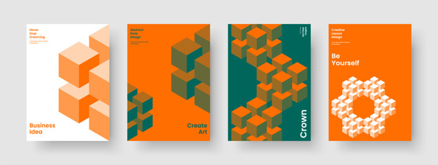 Obraz premium Isolated Banner Design. Geometric Business Presentation Template. Modern Report Layout. Book Cover. Flyer. Poster. Background. Brochure. Notebook. Journal. Catalog. Advertising. Magazine. Pamphlet