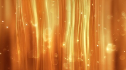 Abstract golden flowing lines with bokeh effect for background design