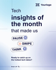 Poster Social Media Set for Finance Education Business Marketing IT