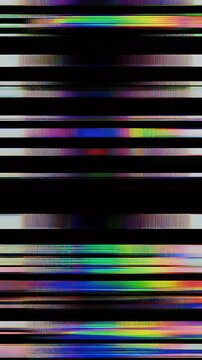 Digital Signal Dropout Error Glitch Vertical Video Background