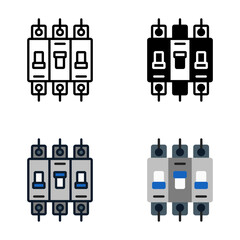 Circuit Breaker is a safety device interrupting electrical flow during overload or faults.