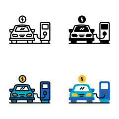 Electric Vehicle Charging is supplying power to recharge electric transportation batteries.