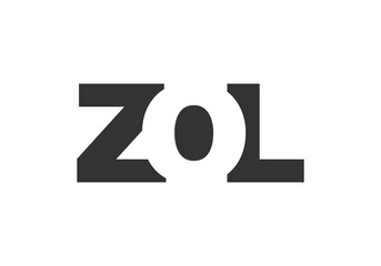 Obraz premium ZOL logo design. Initial letter Z O L bold font style for tech startups, consulting, corporate branding. Creative company name, headlines typography identity, trendy logotype.
