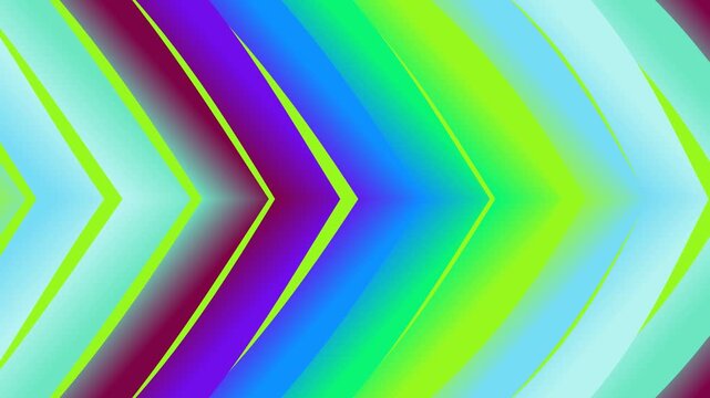 Vibrant chevron pattern with neon colors.