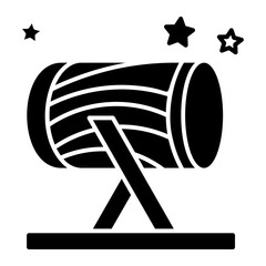 Fototapeta premium drum Solid icon