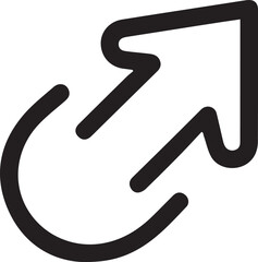 Diagonal Up Right Arrow Icon