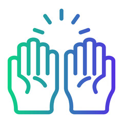 Obraz premium pray Line Gradient Icon
