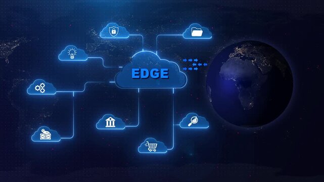 Edge Computing Cloud Network Global Connectivity cloud computing global network