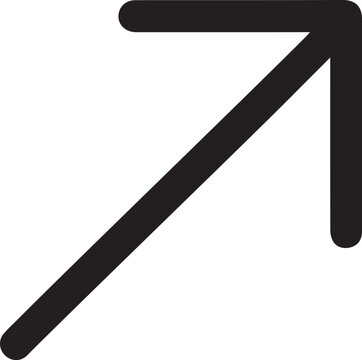 Diagonal Up Right Arrow Icon