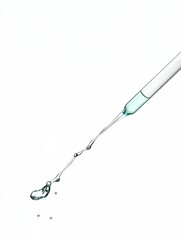 Blue liquid from a pipette forms drops, illustrating scientific study of germs, bacteria, and microorganisms