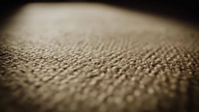Abstract close-up of a textured fabric surface with warm sepia tones