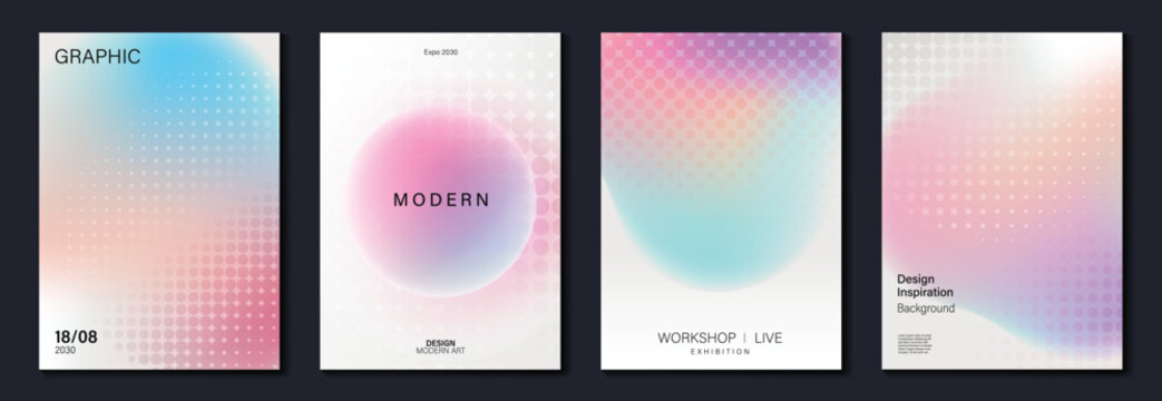 minimal gradient poster background vector background with pink blue purple colors. Modern design for poster, cover, and branding.