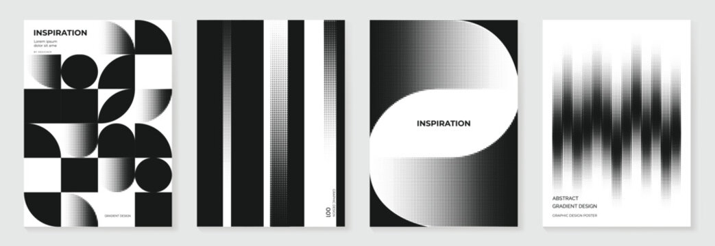 minimal abstract poster background vector background with black white gray colors. Modern design for poster, cover, and branding.