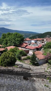 The historical Village of Ampelakia, Larissa, Thessaly, Greece