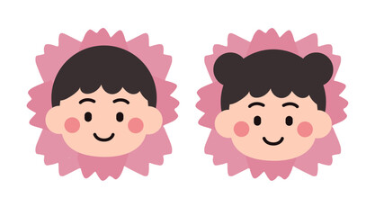 Child Carnation Illustration