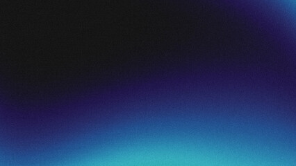 Fototapeta premium A modern abstract background with a smooth dark-to-light blue gradient, overlaid with fine-grained noise texture.