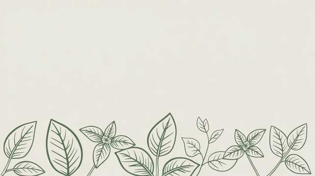 Simple line drawing of leaves on a plain background.