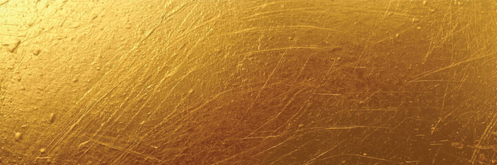 A textured gold background with subtle gradients and light scratches, creating a luxurious feel.
