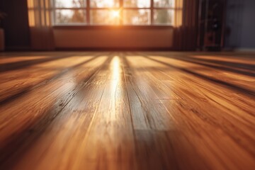 柔らかな自然光とコピースペースを備えた映画のような雰囲気の空っぽのインテリア