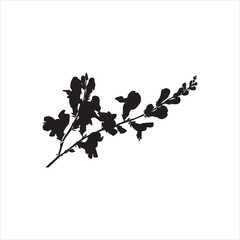  Elegant Snapdragons Flower Silhouette Vector Illustration