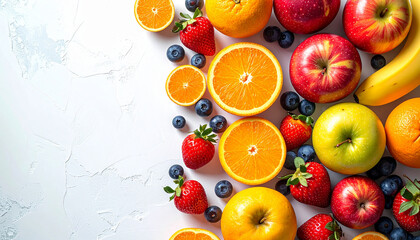 Vibrant Assortment of Healthy Fresh Fruits