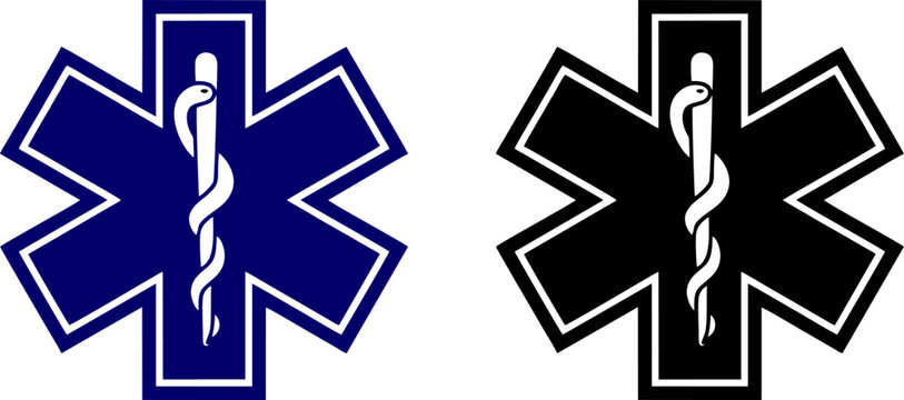 Star of Life Medical Emergency Symbol Vector