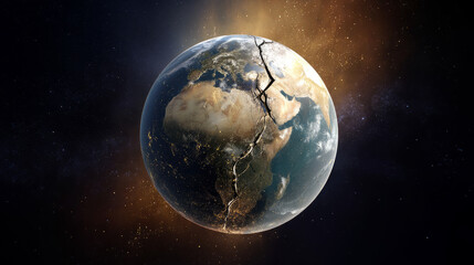 Naklejka premium World Environment Day concept. Land restoration, desertification and drought resistance. ecological catastrophe. nature pollution environment. Call urgent actions protect environment waste disposal.