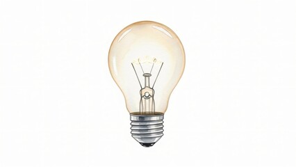 An illustration of light bulb with one light bulb in the middle.