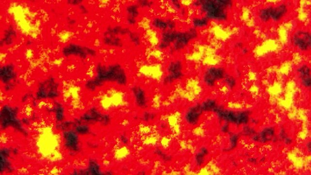 Hot red lava swirling in hypnotic patterns motion hell background. Dynamic fiery lava fluid- Molten lava It's bubbling like boiling water. Molten lava flow and bright fiery bursts animation.